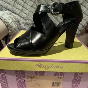 Brighton Vogue Black Leather Shoe